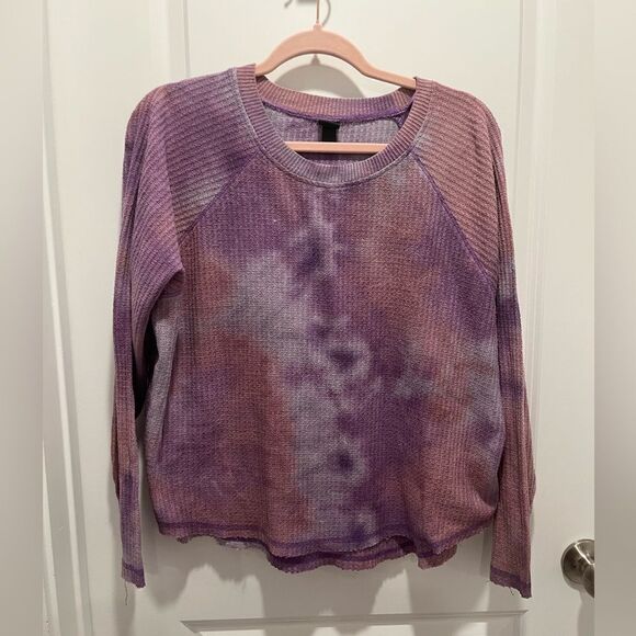 WILD FABLE purple tye die longsleeve, junior’s size L (see photos) - Picture 1 of 5
